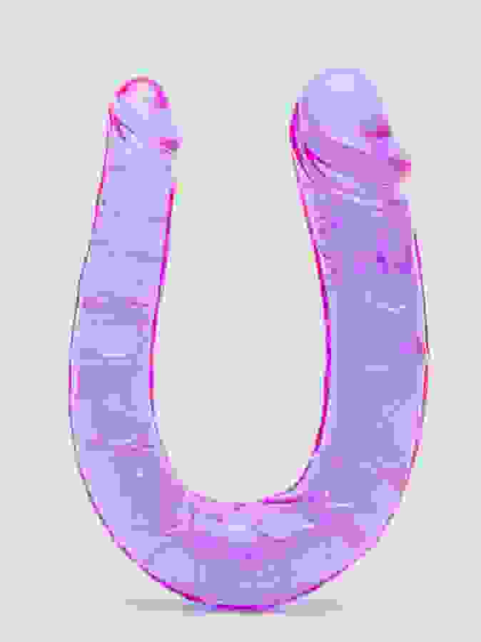 BASICS Mini Double Penetration Dildo, Purple, hi-res